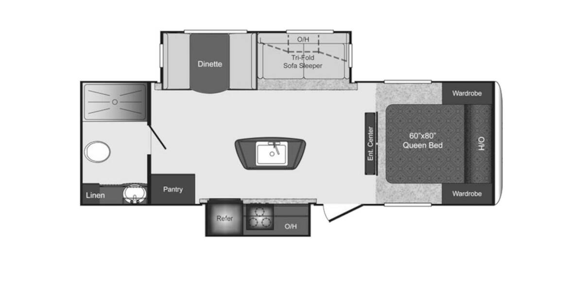2014 Keystone Laredo Super Lite 274RB Travel Trailer at Lakeland RV Center STOCK# 3246 A Floor plan Layout Photo