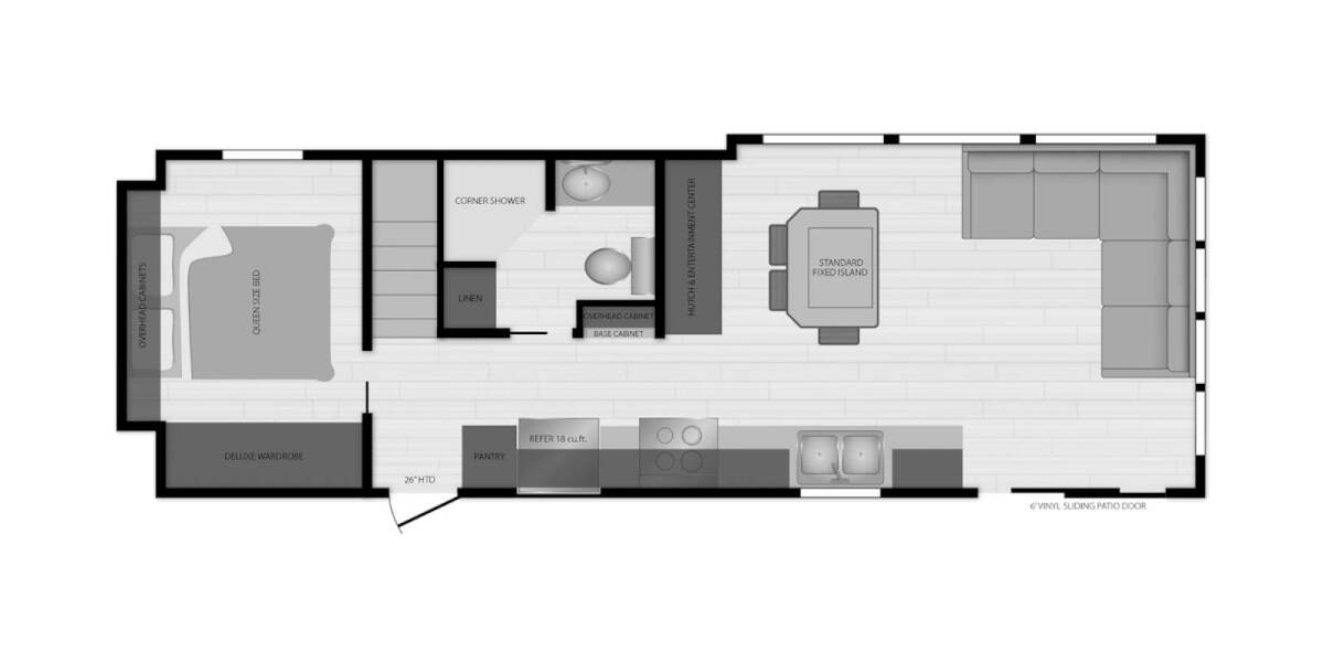 2024 Kropf Island Super Double Loft 4809AK Park Model at Lakeland RV Center STOCK# 3839 Floor plan Layout Photo