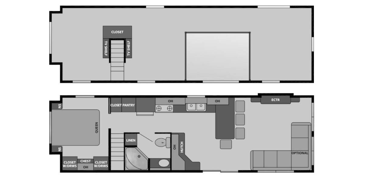 2024 Canterbury Parkvue P38 SKLTL SL Park Model at Lakeland RV Center STOCK# 3850 Floor plan Layout Photo