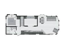 2024 Kropf Island 6361WD Park Model at Lakeland RV Center STOCK# 3858 Floor plan Image