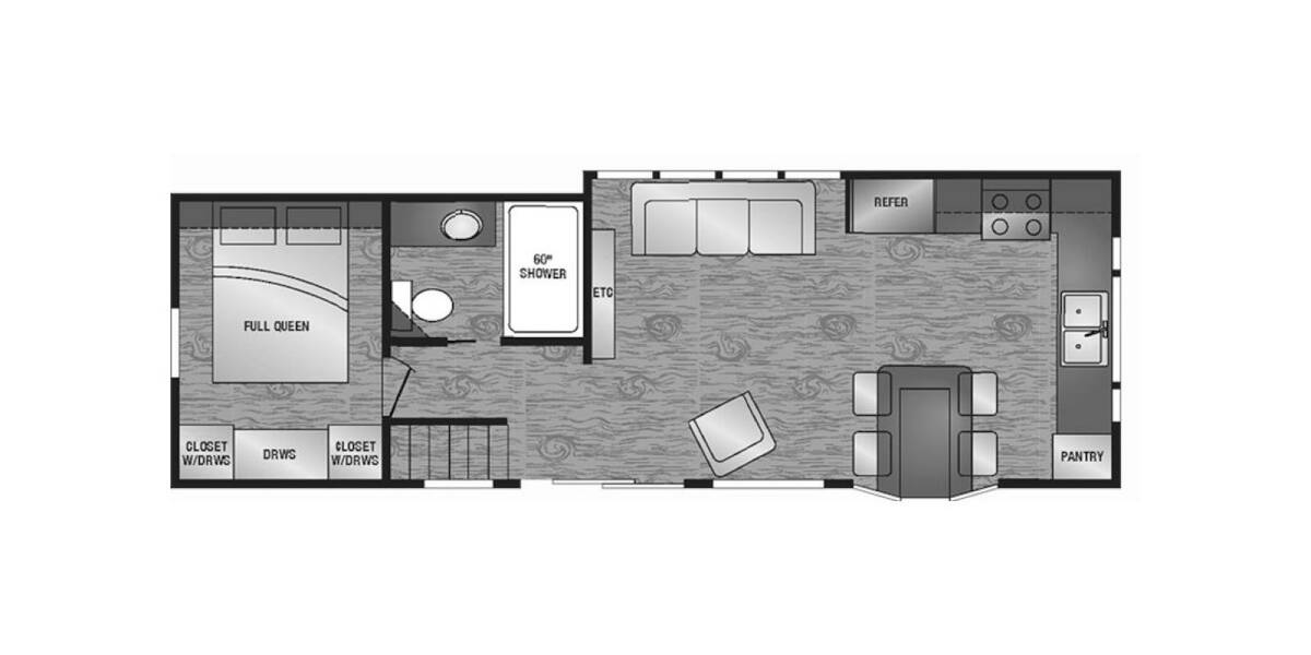 2021 Kropf Island 6326 Park Model at Lakeland RV Center STOCK# 3568 Floor plan Layout Photo