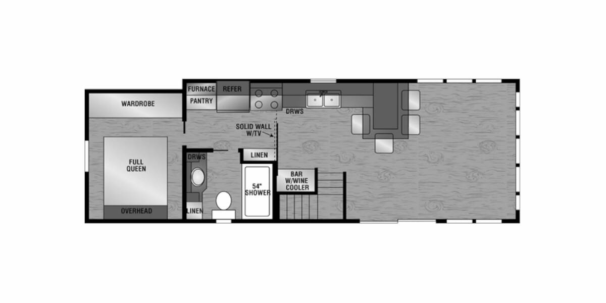 2020 Kropf Island 6267 Park Model at Lakeland RV Center STOCK# 3472 Floor plan Layout Photo