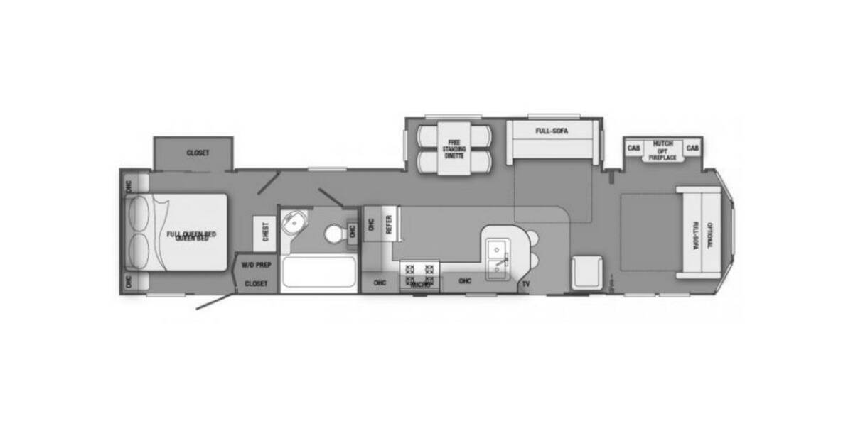 2013 Breckenridge 44SB3 Travel Trailer at Lakeland RV Center STOCK# 3509A Floor plan Layout Photo