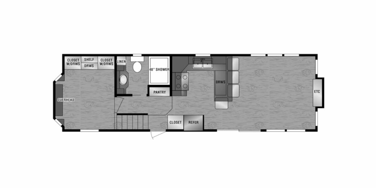 2021 Kropf Island 6203 Park Model at Lakeland RV Center STOCK# 3603 Floor plan Layout Photo