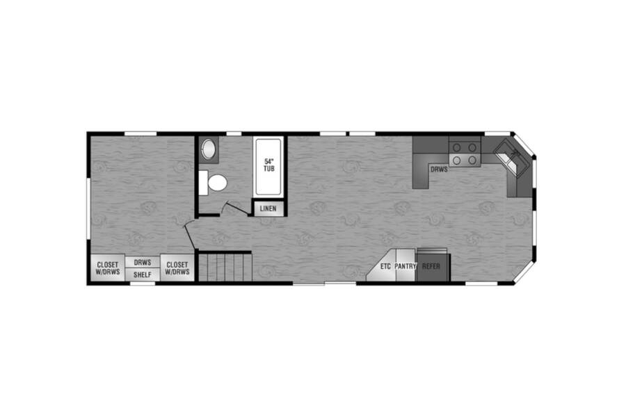 2022 Kropf Lakeside LE Super Loft 8113LEWD Park Model at Lakeland RV Center STOCK# C2023 01 Floor plan Layout Photo