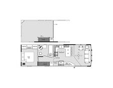 2022 Forest River Quailridge 39UKL Park Model at Lakeland RV Center STOCK# 3697 Floor plan Image