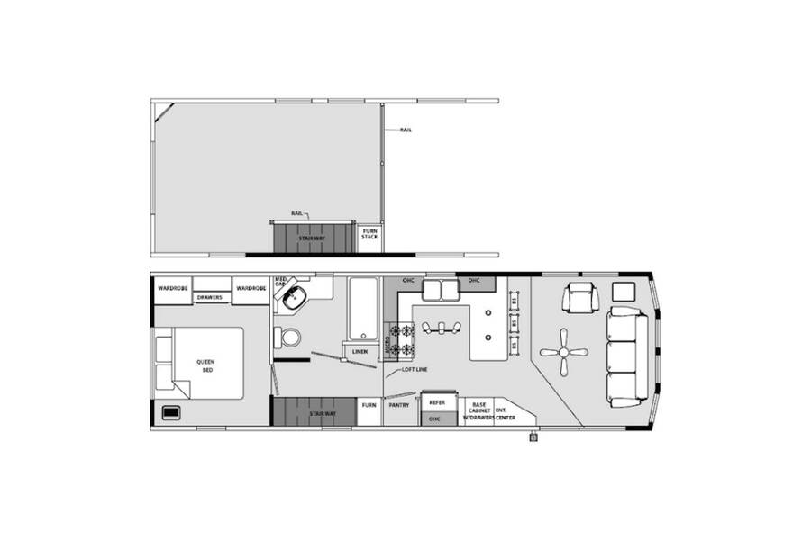 2022 Forest River Quailridge 39UKL Park Model at Lakeland RV Center STOCK# 3697 Floor plan Layout Photo
