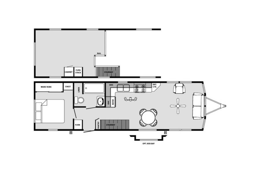 2022 Forest River Summit 40CKCL Park Model at Lakeland RV Center STOCK# 3704 Floor plan Layout Photo