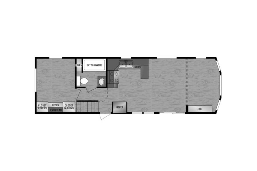 2023 Kropf Lakeside LE 8006BALE Park Model at Lakeland RV Center STOCK# 3713 Floor plan Layout Photo