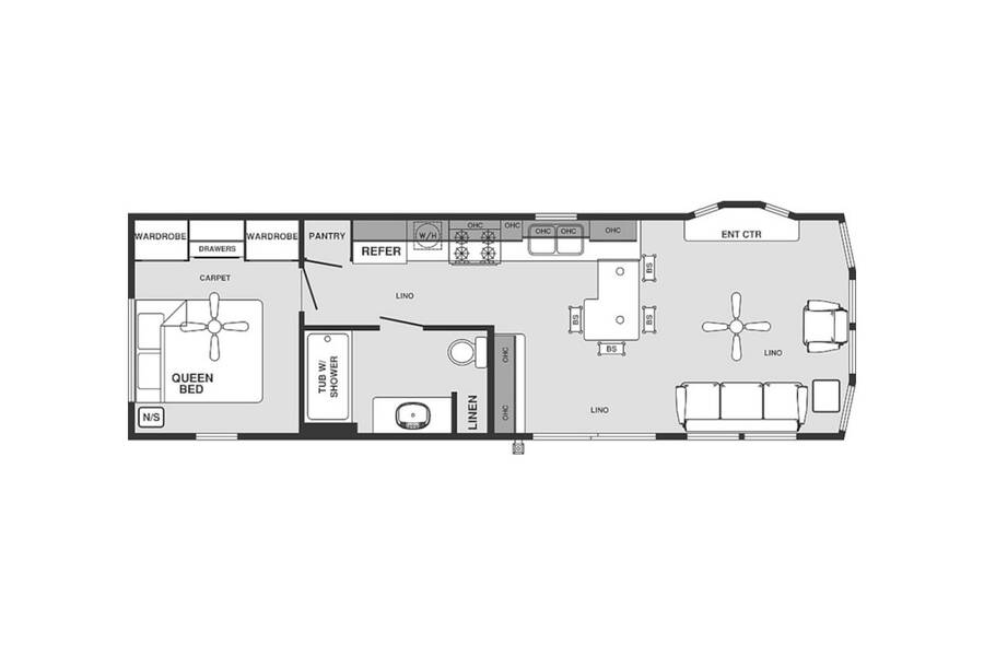 2022 Forest River Quailridge 39FLSK Park Model at Lakeland RV Center STOCK# 3715 Floor plan Layout Photo