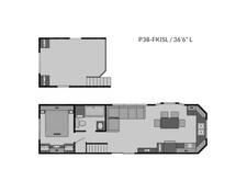 2023 Canterbury Parkvue P38 FKISL SL Park Model at Lakeland RV Center STOCK# 3724 Floor plan Image