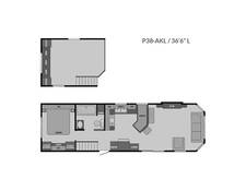 2023 Canterbury Parkvue P38 AKLSL Park Model at Lakeland RV Center STOCK# 3725 Floor plan Image