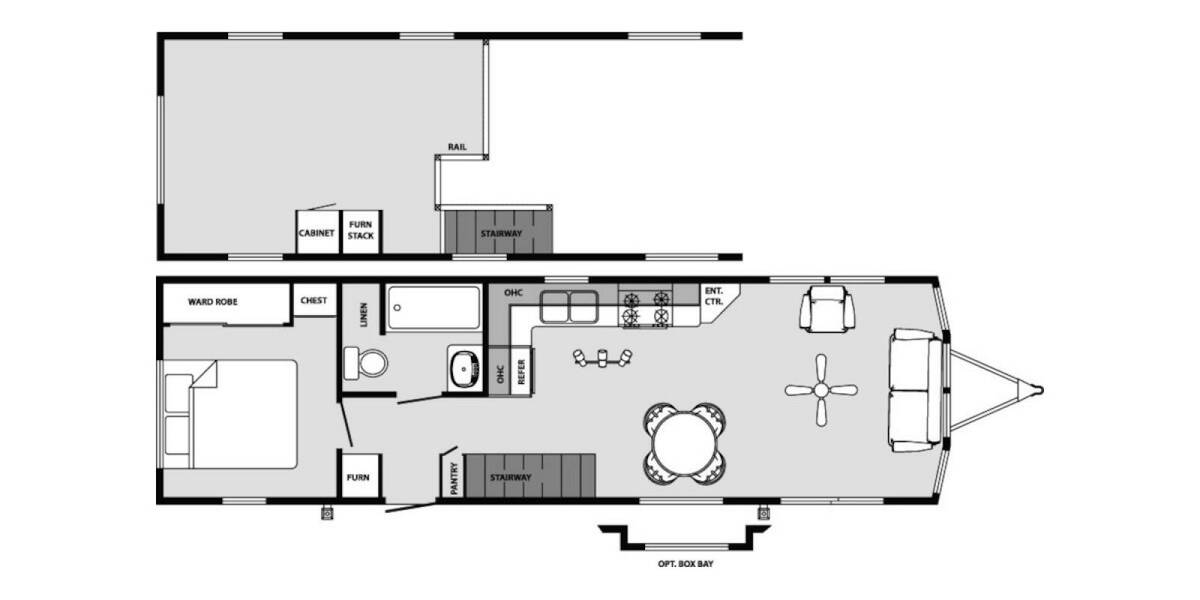2023 Forest River Summit 40CKCL Park Model at Lakeland RV Center STOCK# 3731 Floor plan Layout Photo