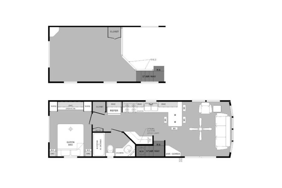 2023 Forest River Quailridge 39ASL Park Model at Lakeland RV Center STOCK# 3733 Floor plan Layout Photo