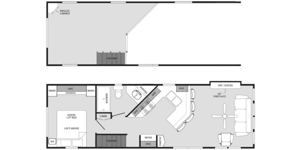 2023 Quailridge Park Model Loft 39AKML Park Model at Lakeland RV Center STOCK# 3742 Floor plan Layout Photo