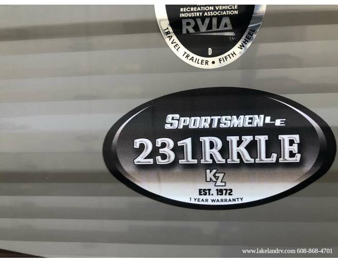 2019 KZ Sportsmen LE 231RKLE Travel Trailer at Lakeland RV Center STOCK# 3748A Photo 3
