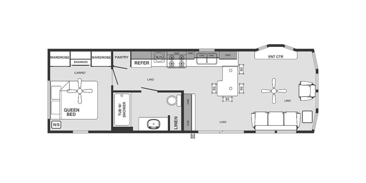 2023 Forest River Quailridge 39FLSK Park Model at Lakeland RV Center STOCK# 3786 Floor plan Layout Photo