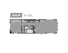 2024 Kropf Lakeside LE Super Loft 8043KWD Park Model at Lakeland RV Center STOCK# 3807 Floor plan Image